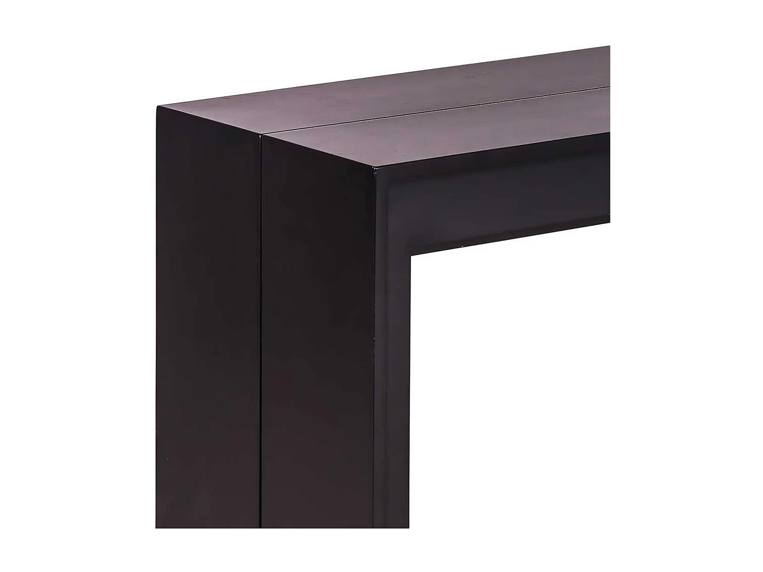 Ausziehbarer Konsolentisch in Schwarz modern