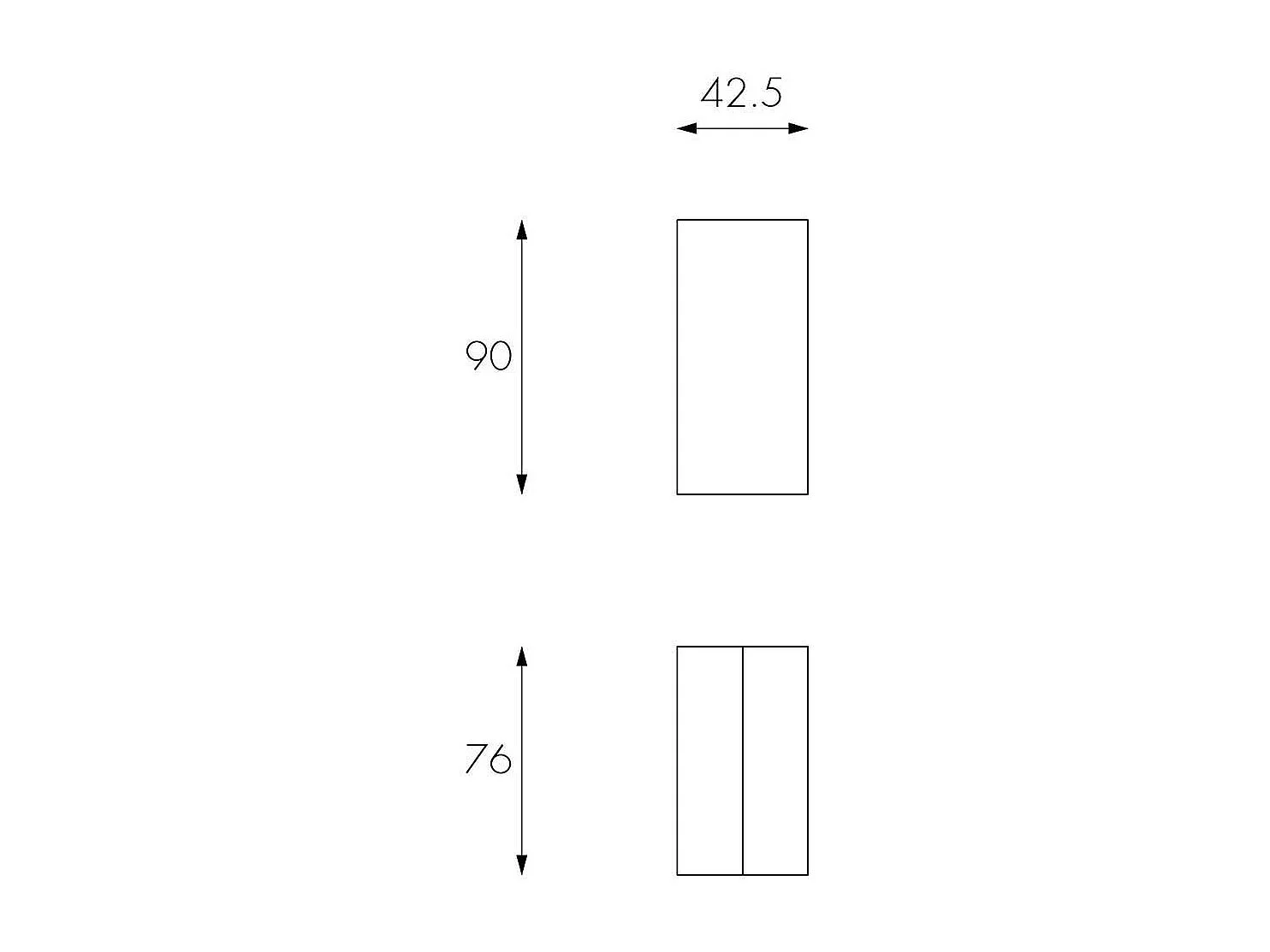 Ausziehbarer Konsolentisch in Schwarz modern