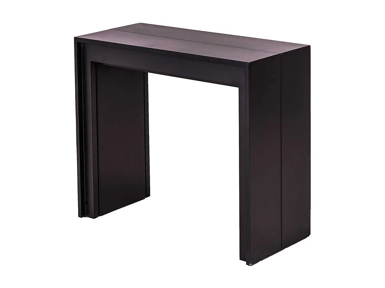 Ausziehbarer Konsolentisch in Schwarz modern