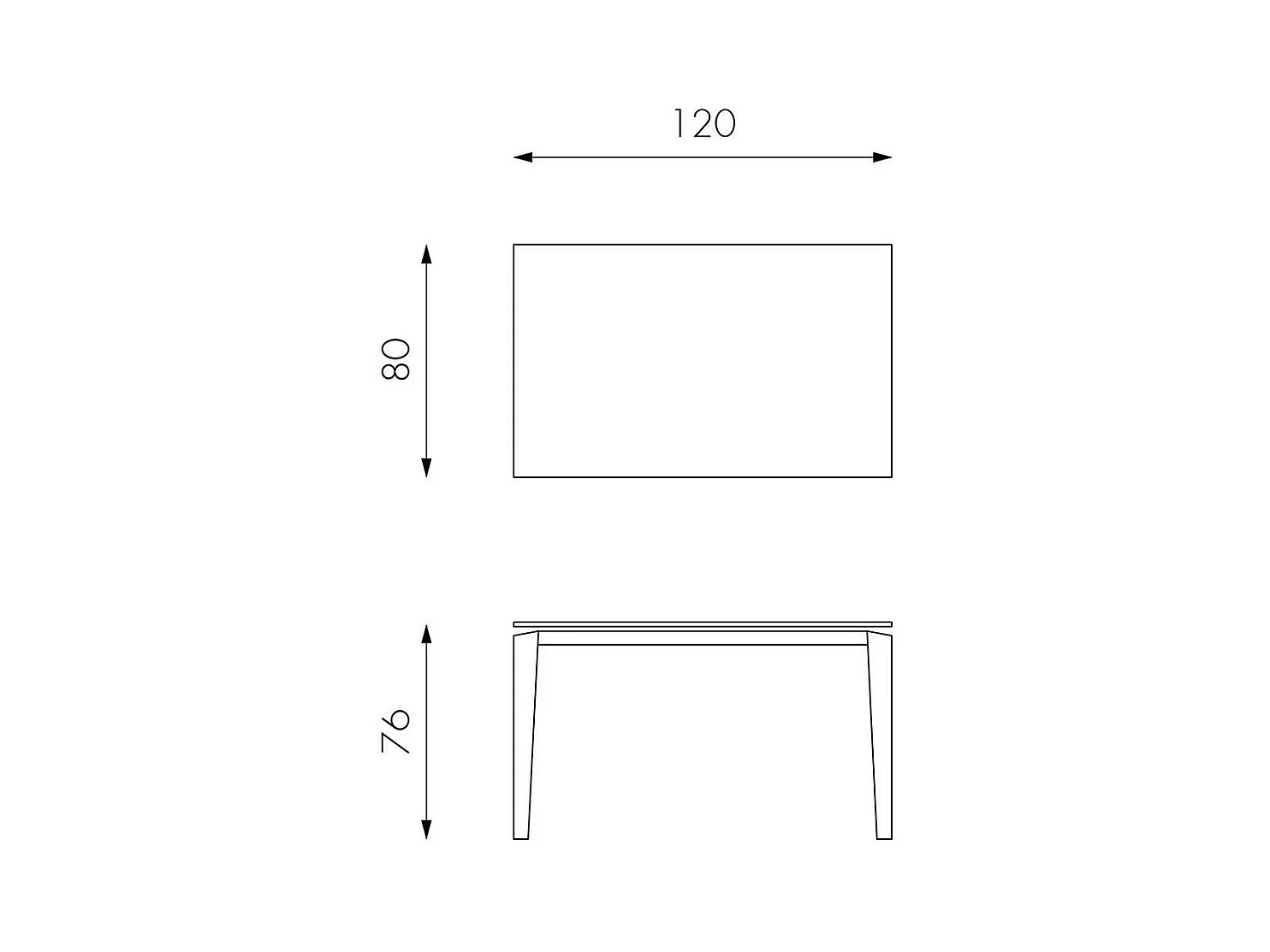 Ausziehbarer Tisch in Weiß Glas modern