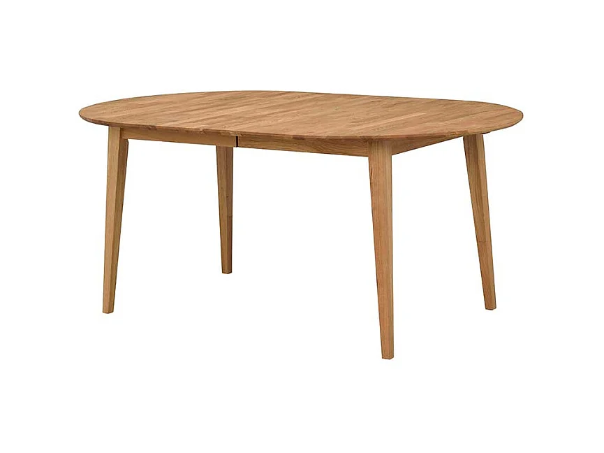 Esszimmertisch aus Eiche Massivholz oval ausziehbar