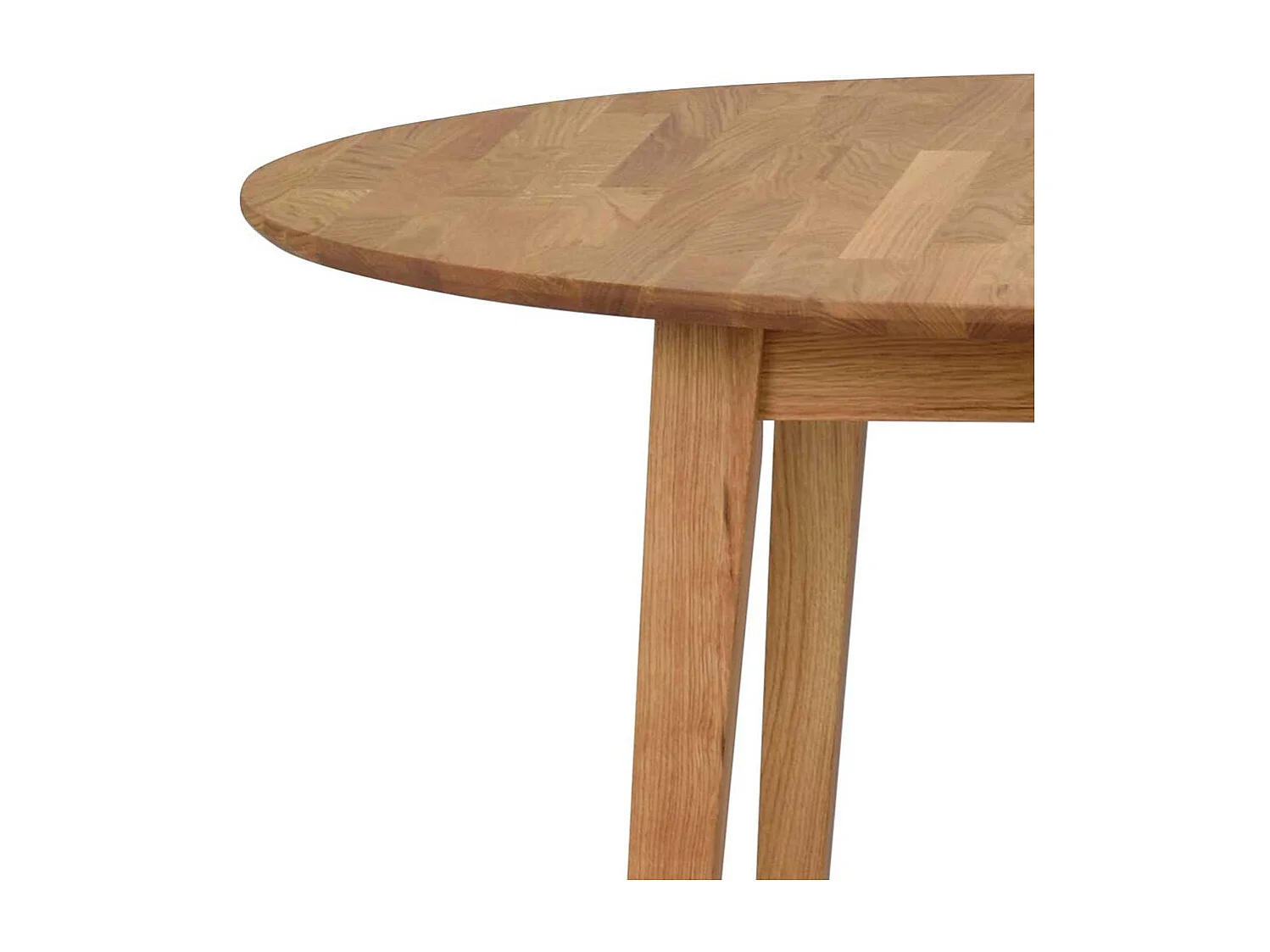 Esszimmertisch aus Eiche Massivholz oval ausziehbar