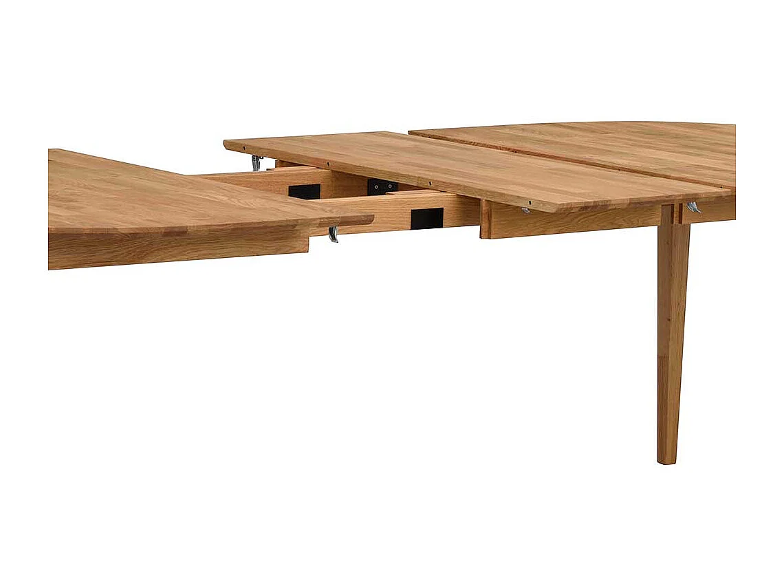 Esszimmertisch aus Eiche Massivholz oval ausziehbar