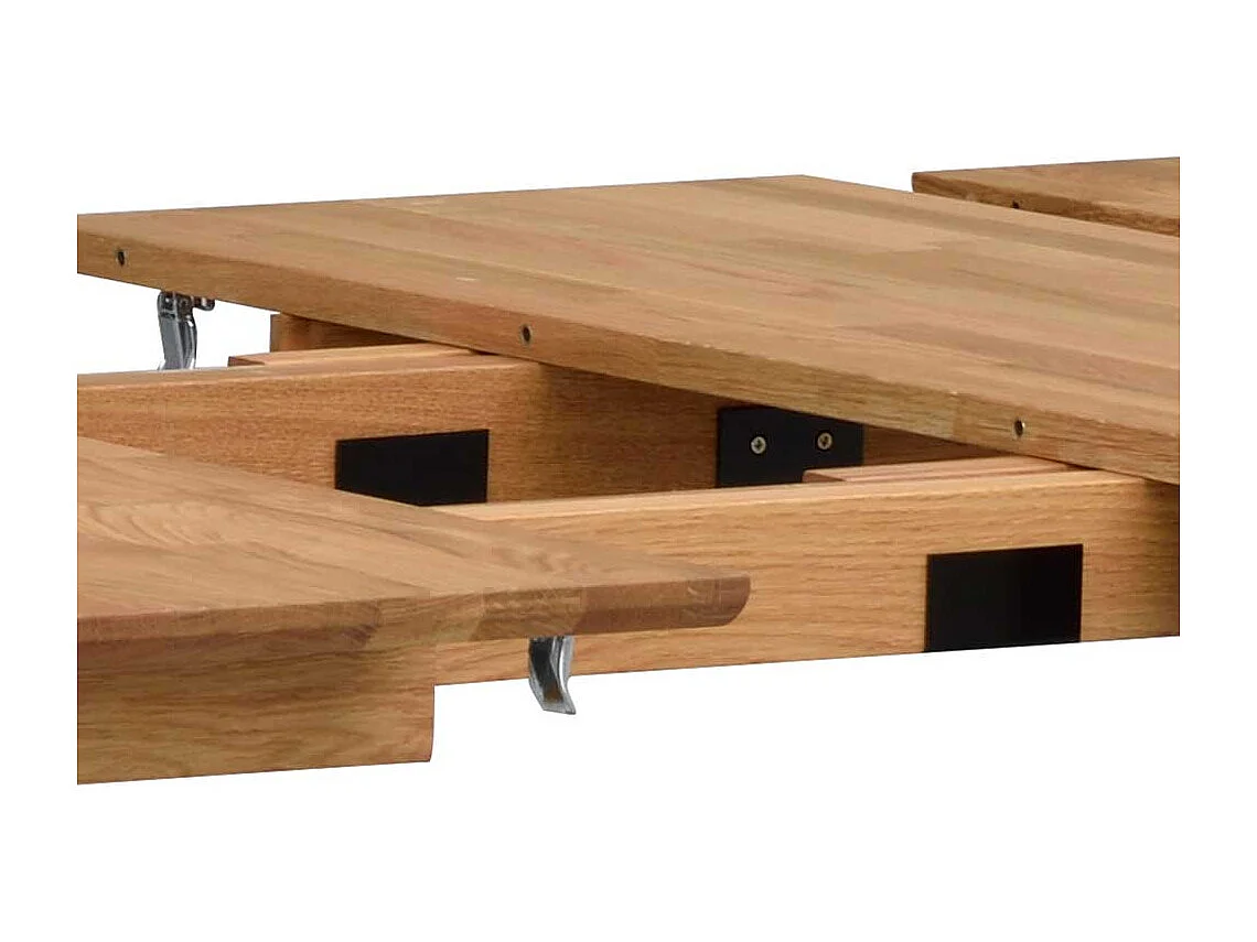 Esszimmertisch aus Eiche Massivholz oval ausziehbar