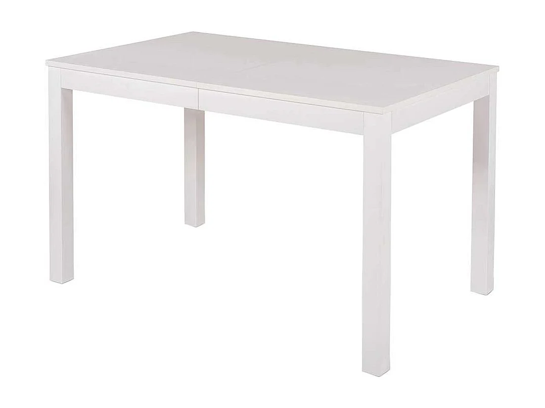 Buche Esstisch in Weiß ausziehbar