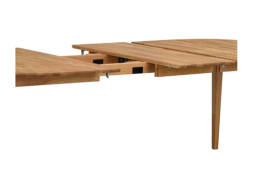 Esszimmertisch aus Eiche Massivholz oval ausziehbar