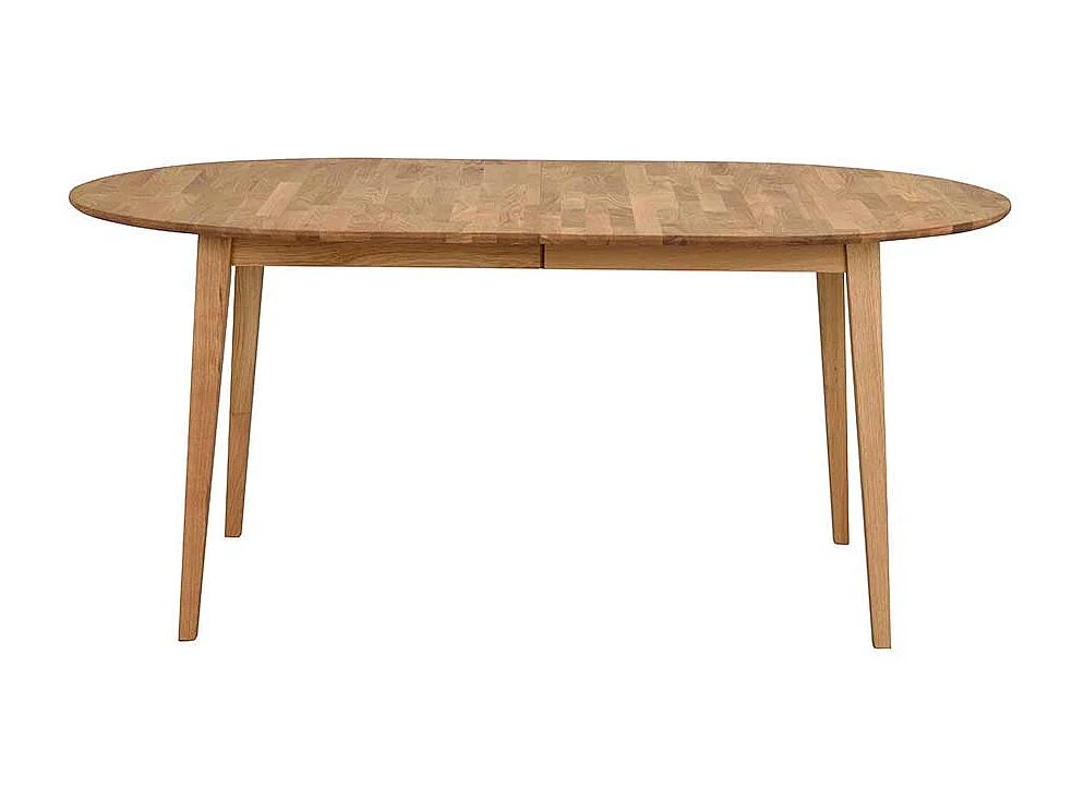 Esszimmertisch aus Eiche Massivholz oval ausziehbar