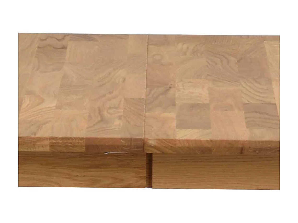 Esszimmertisch aus Eiche Massivholz oval ausziehbar