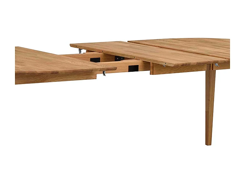 Esszimmertisch aus Eiche Massivholz oval ausziehbar