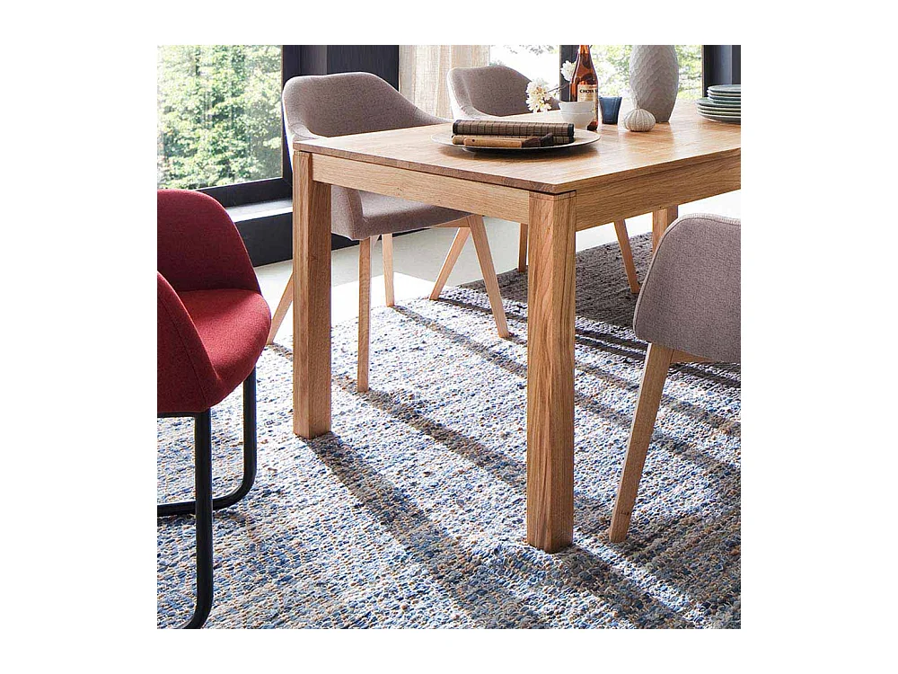 Esszimmertisch aus Eiche massiv geölt ausziehbar