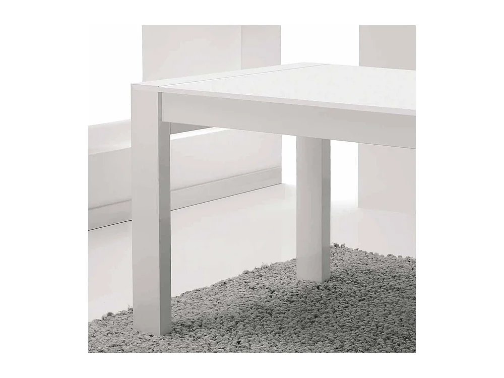 Moderner Esstisch in Weiß ausziehbar