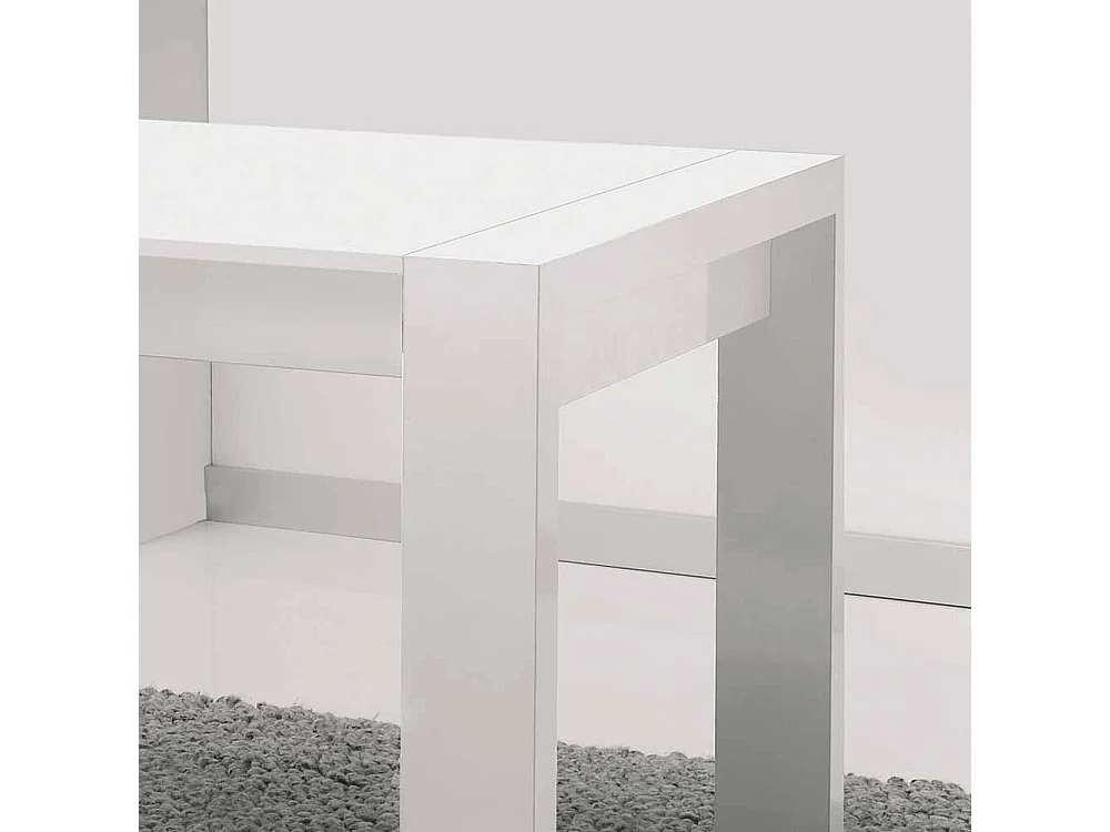 Moderner Esstisch in Weiß ausziehbar