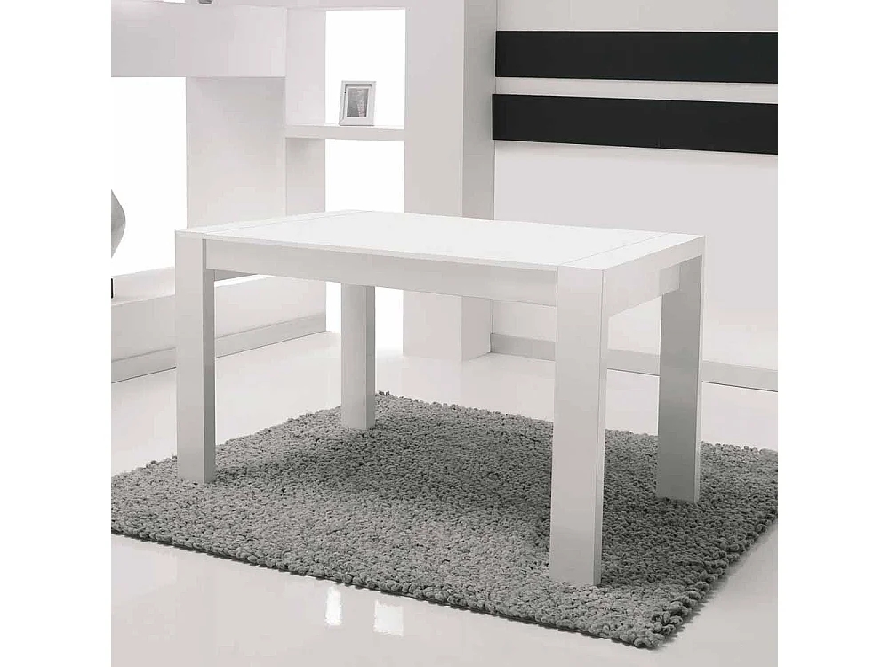 Moderner Esstisch in Weiß ausziehbar