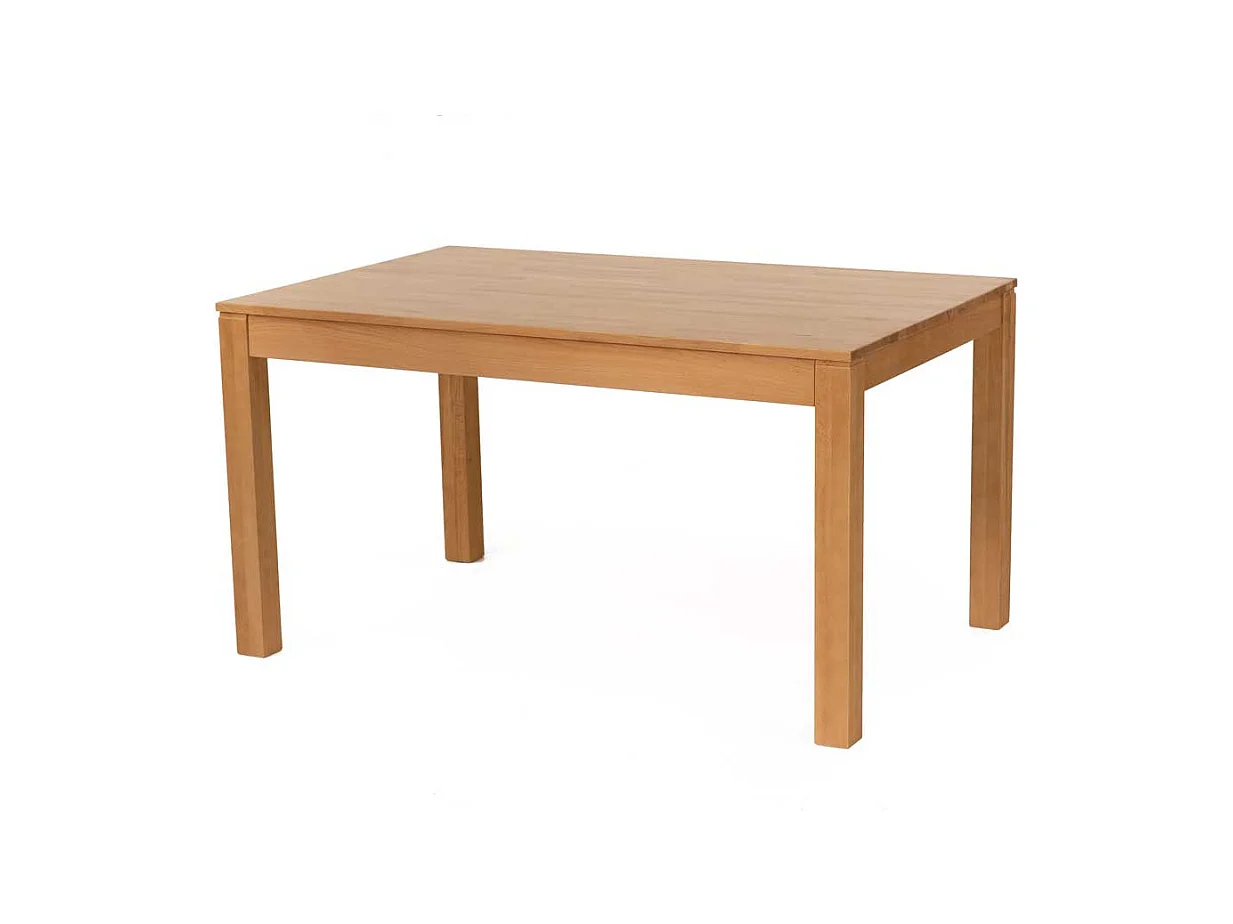 Holztisch aus Kernbuche massiv lackiert ausziehbarr