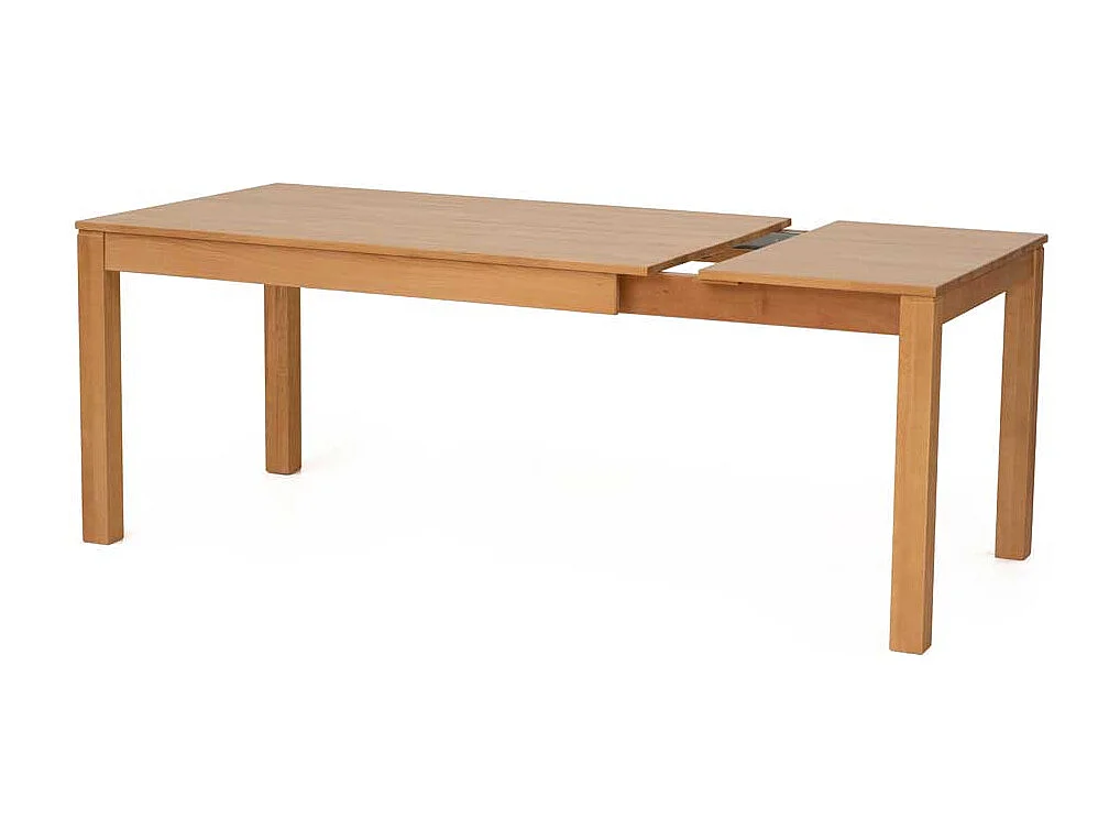 Holztisch aus Kernbuche massiv lackiert ausziehbarr