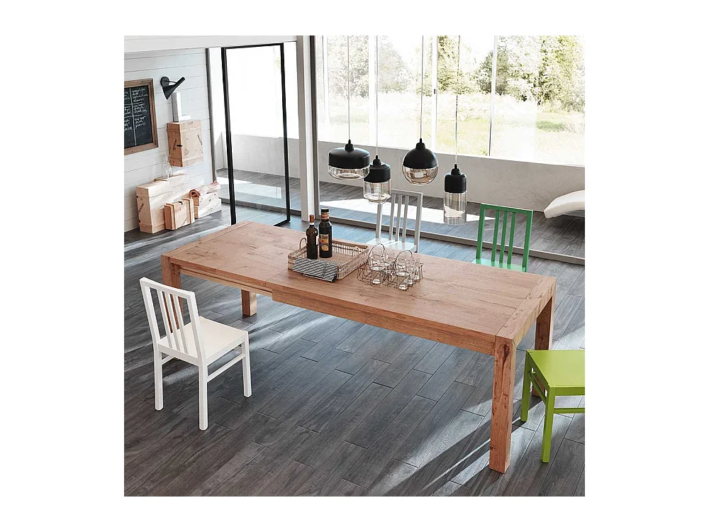 Esszimmertisch mit Eiche furniert ausziehbar