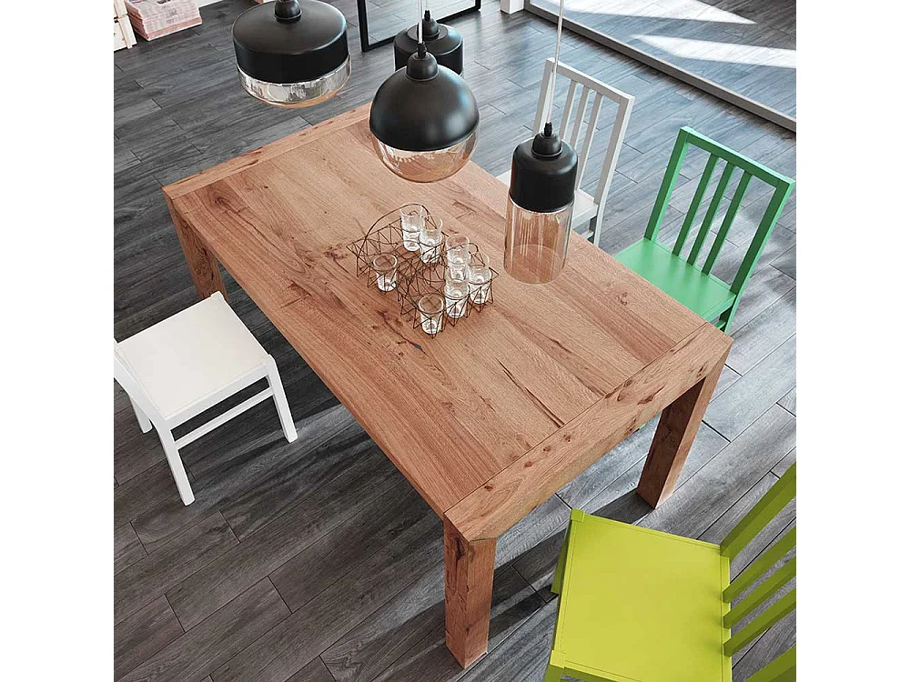 Esszimmertisch mit Eiche furniert ausziehbar