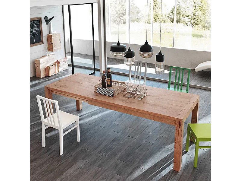 Esszimmertisch mit Eiche furniert ausziehbar