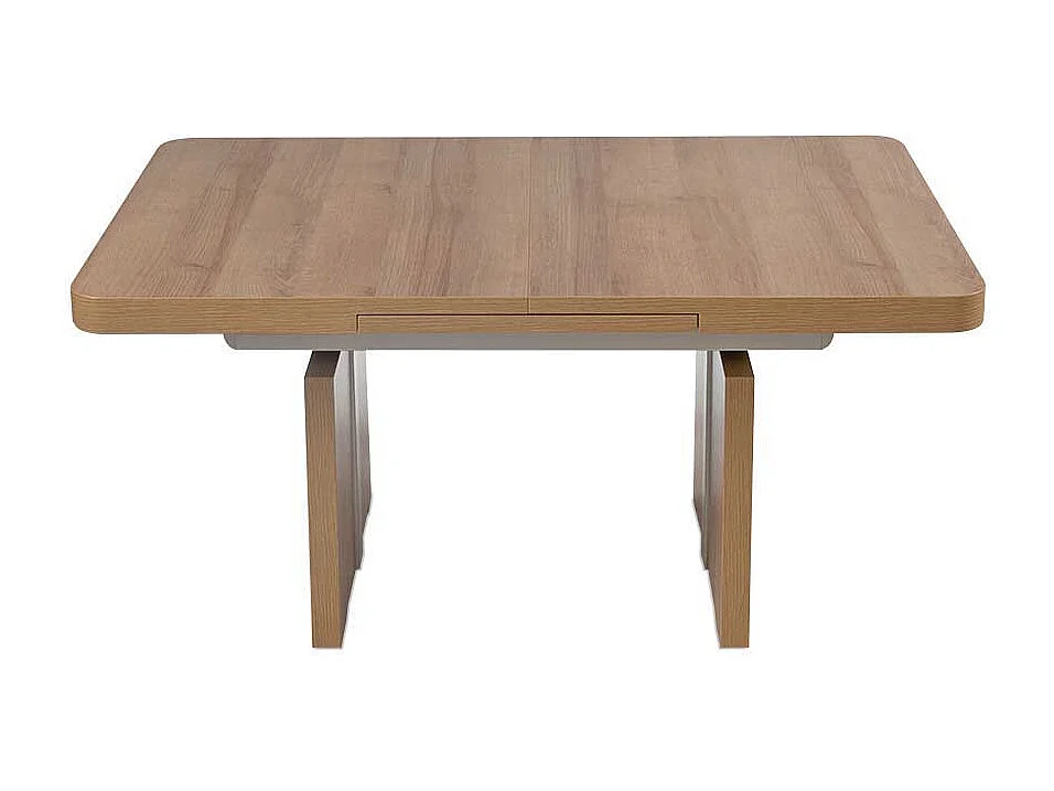 Couchtisch in Wildeiche ausziehbar und höhenverstellbar