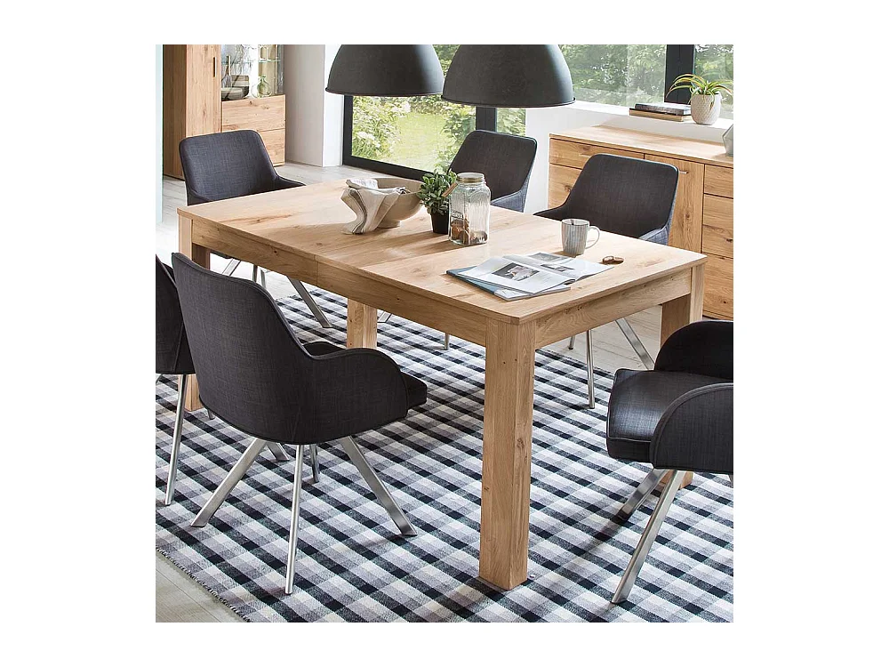 Küchentisch ausziehbar Eiche Bianco furniert