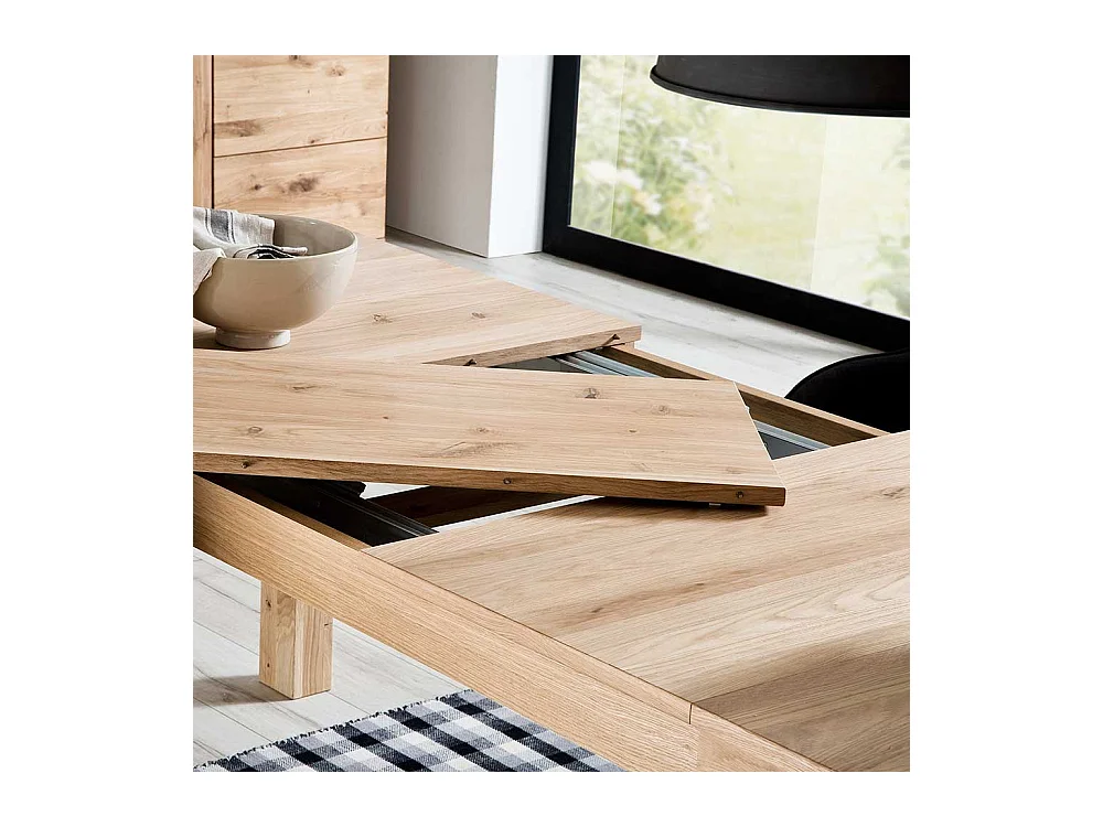 Küchentisch ausziehbar Eiche Bianco furniert