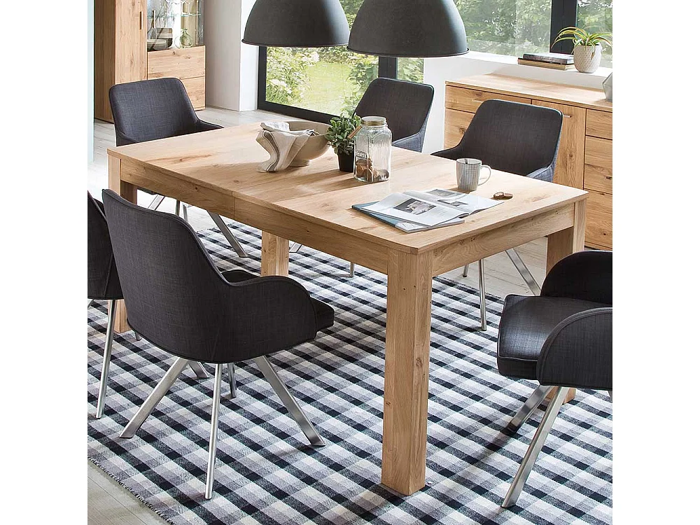 Küchentisch ausziehbar Eiche Bianco furniert