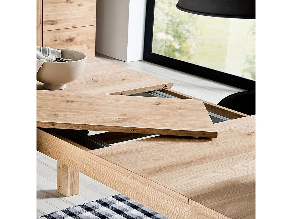 Küchentisch ausziehbar Eiche Bianco furniert
