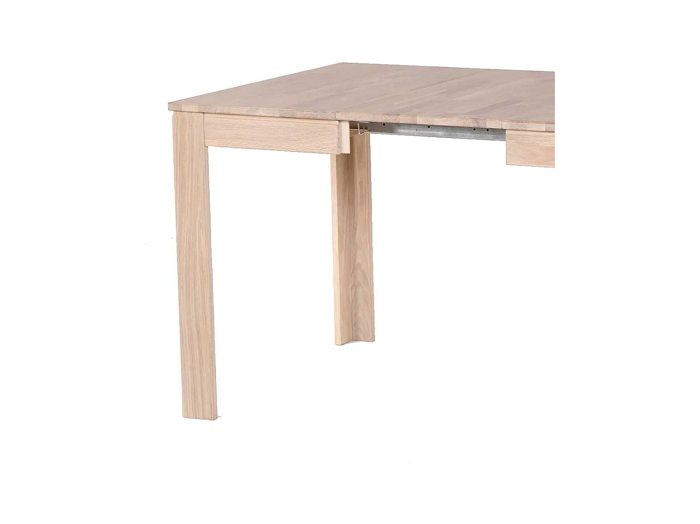 Ausziehbarer Tisch aus Eiche massiv Eiche Sonoma