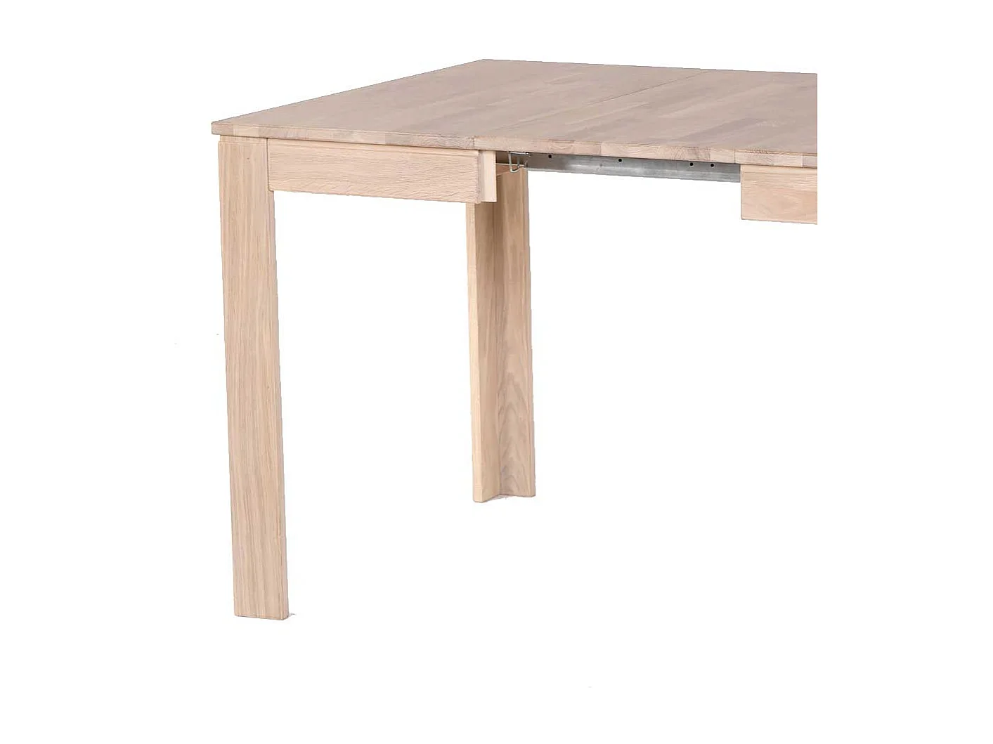 Ausziehbarer Tisch aus Eiche massiv Eiche Sonoma