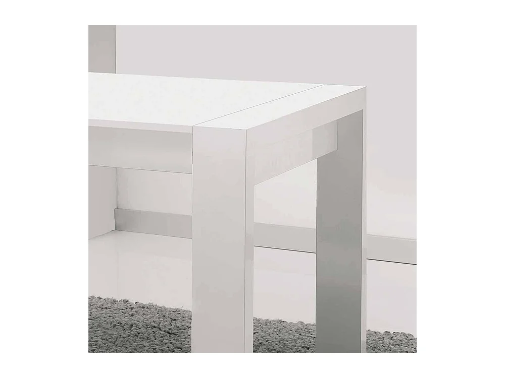 Moderner Esstisch in Weiß ausziehbar