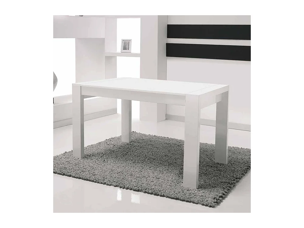 Moderner Esstisch in Weiß ausziehbar