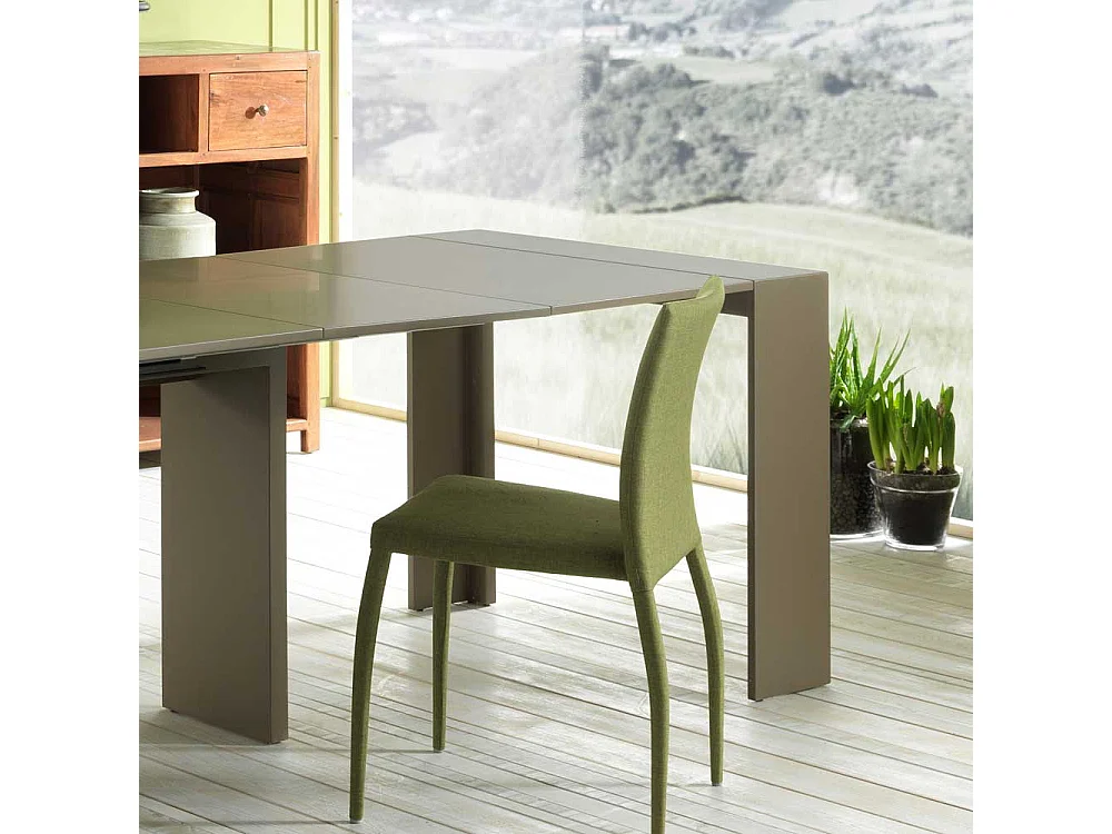 XL Esstisch in Grau Braun ausziehbar