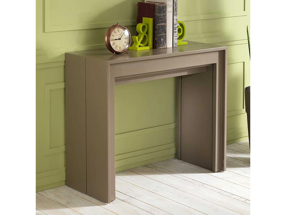 XL Esstisch in Grau Braun ausziehbar