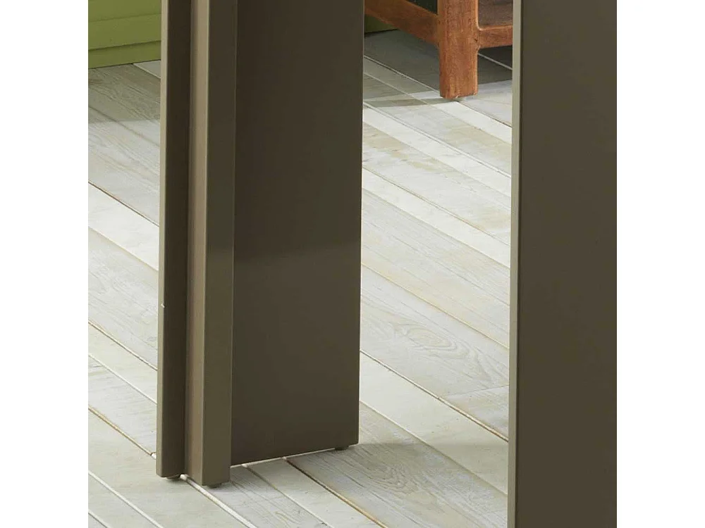 XL Esstisch in Grau Braun ausziehbar