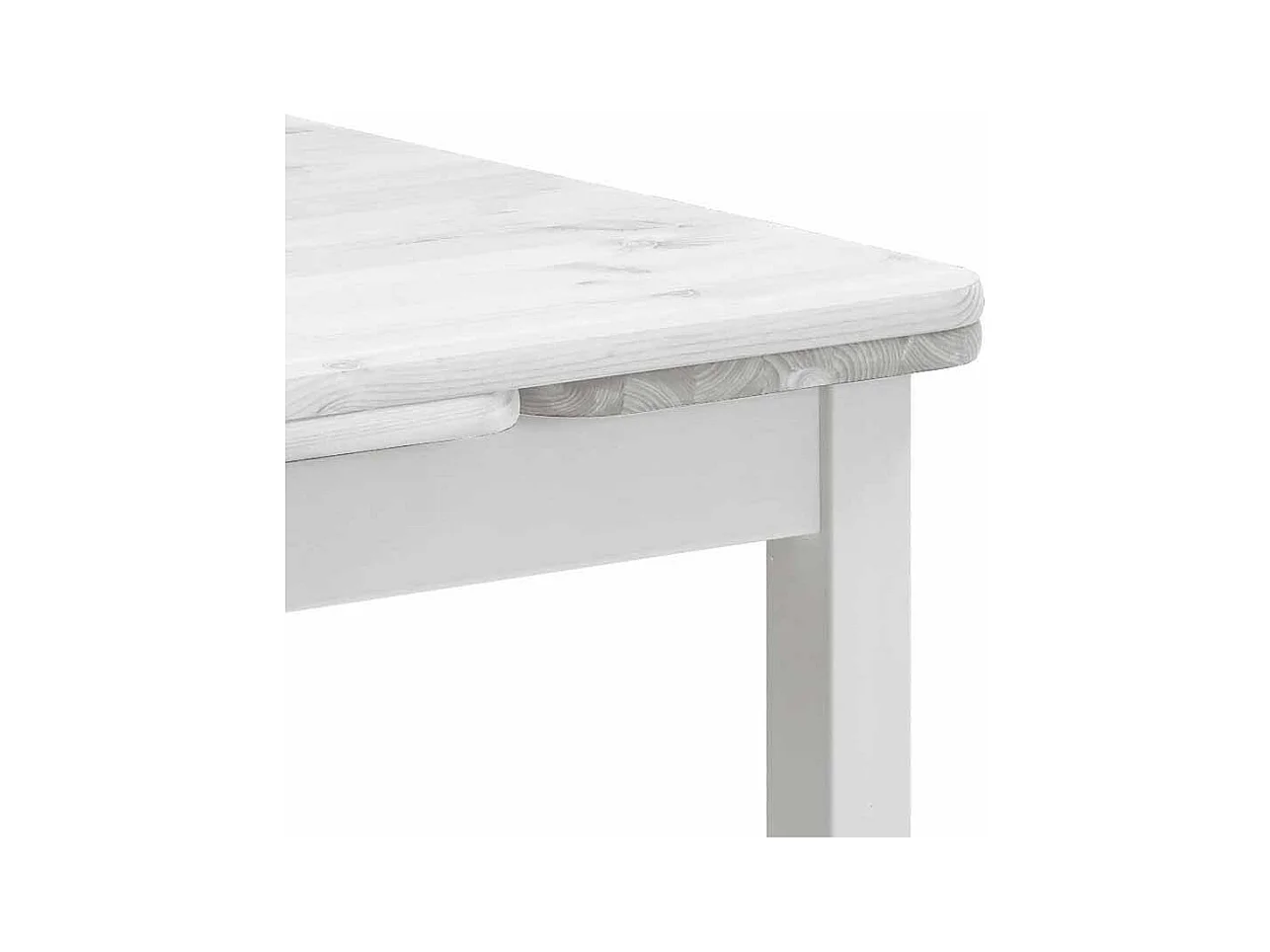 Esstisch in Weiß Kiefer massiv ausziehbar