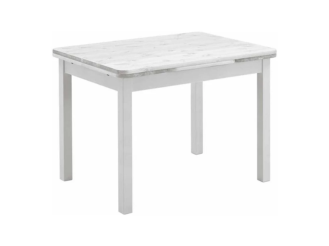 Esstisch in Weiß Kiefer massiv ausziehbar