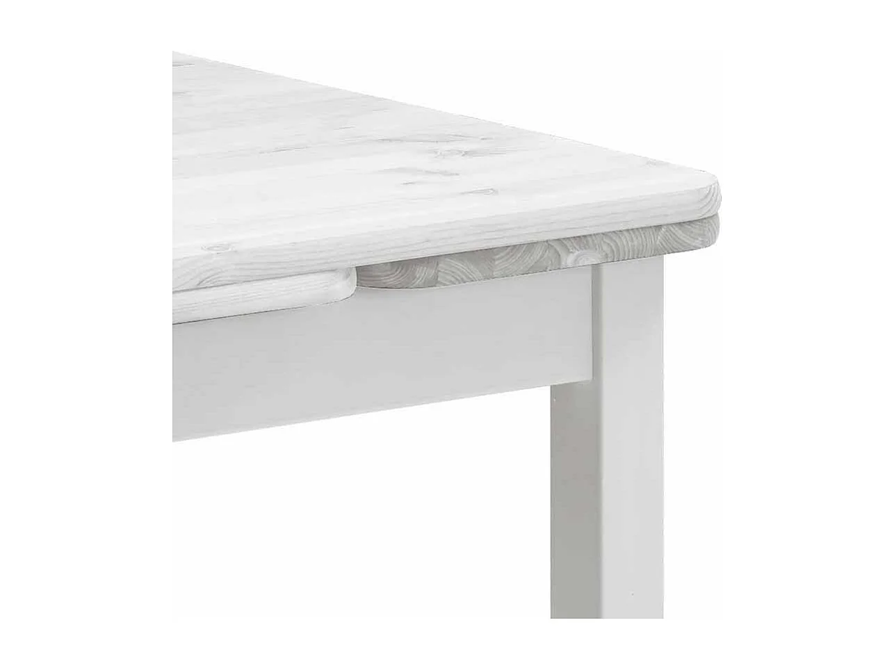 Esstisch in Weiß Kiefer massiv ausziehbar