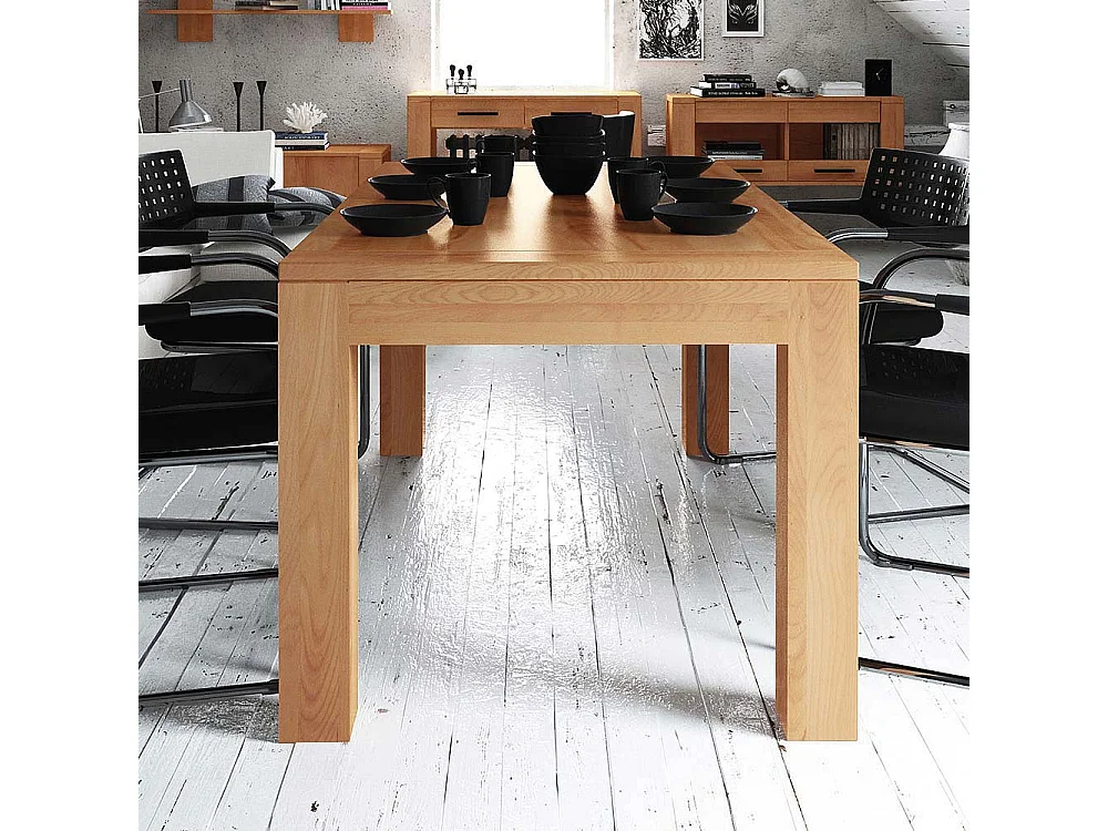 Kernbuche Esszimmertisch massiv geölt ausziehbar