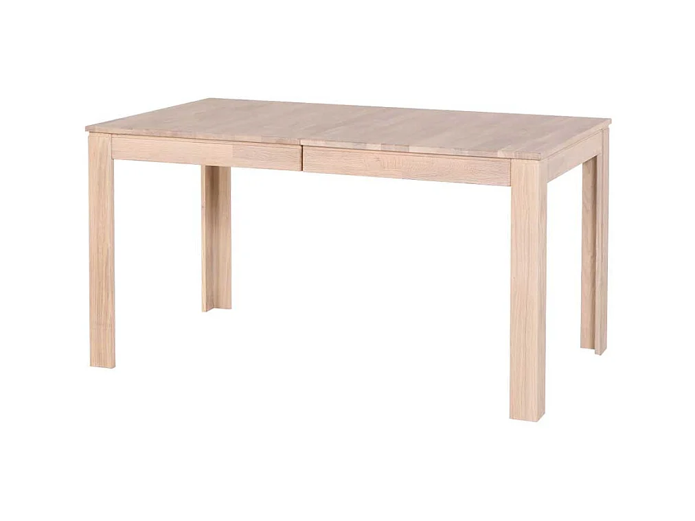 Ausziehbarer Esstisch aus Eiche massiv Eiche Sonoma lackiert