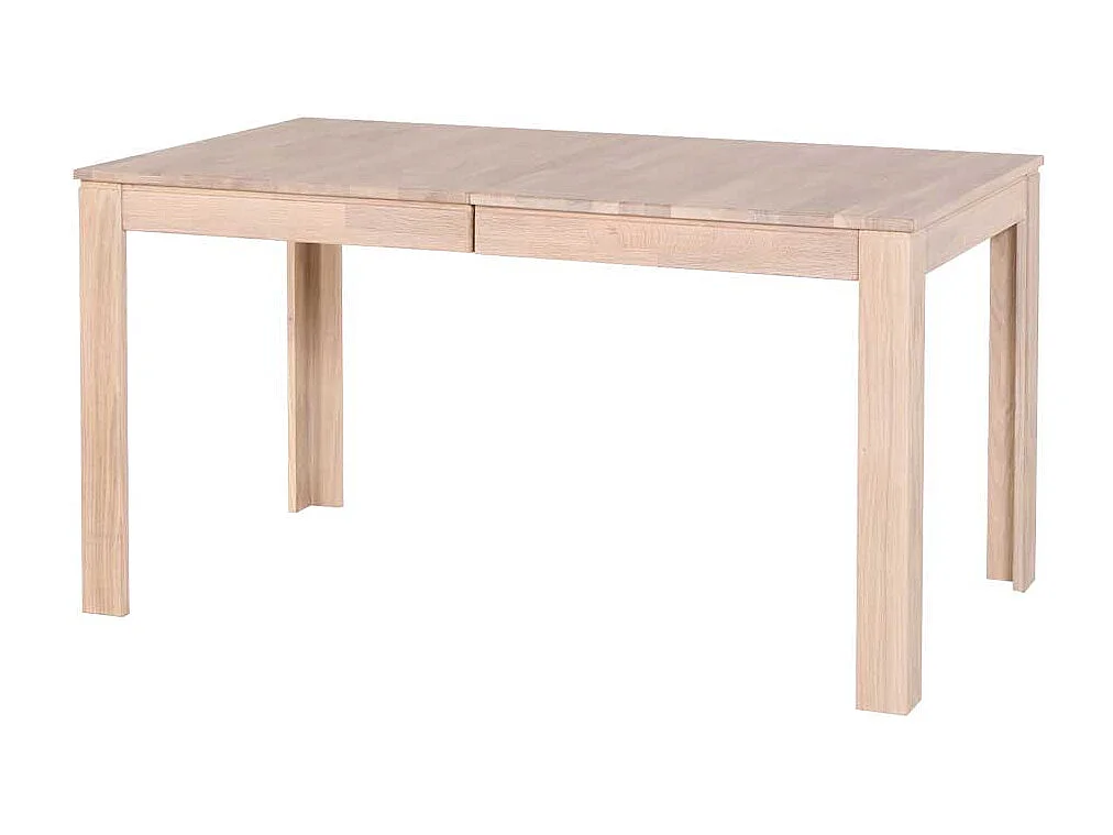 Ausziehbarer Esstisch aus Eiche massiv Eiche Sonoma lackiert