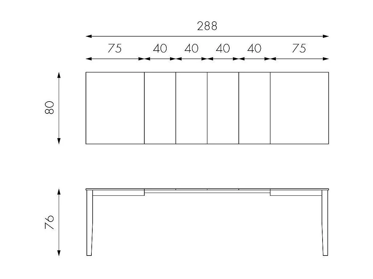 Esszimmertisch ausziehbar Esche furniert