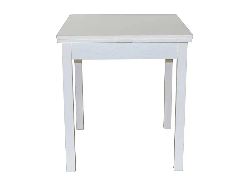 Ausziehbarer Tisch in Weiß zwei Ansteckplatten