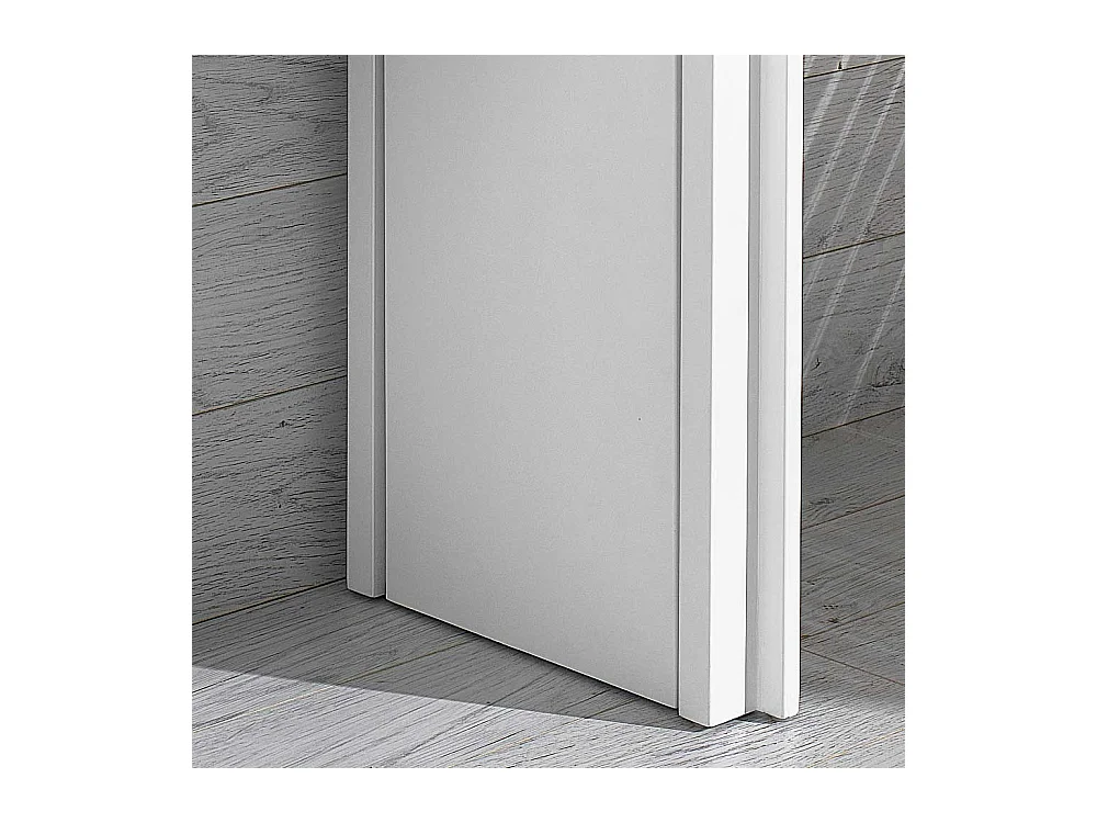 Design Schreibtisch in Weiß ausziehbar