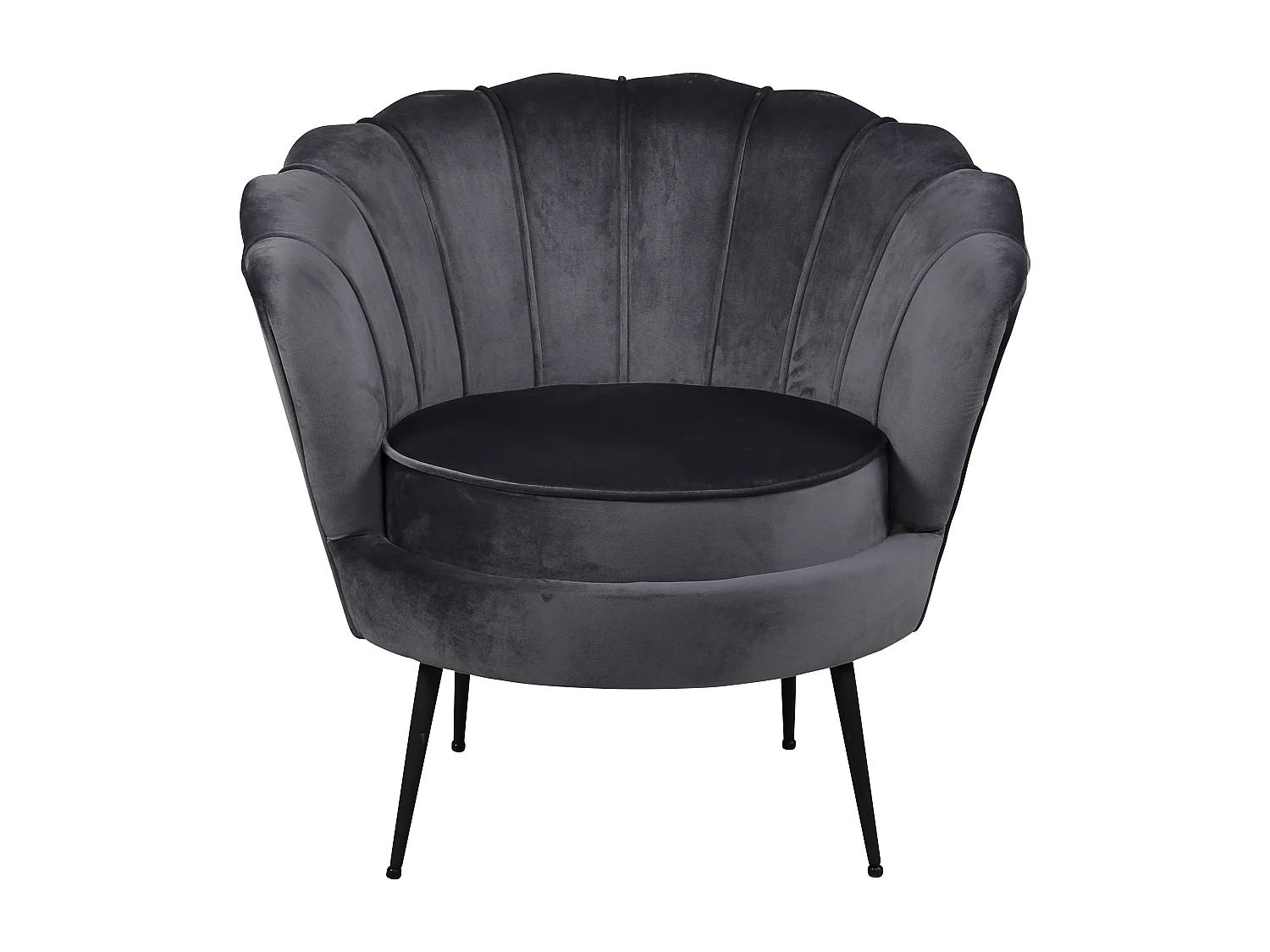 Nice Fauteuil en velours gris.