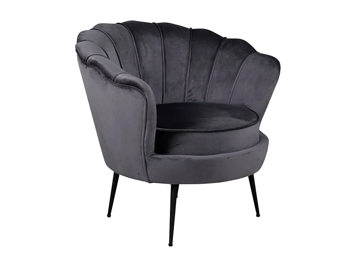 Nice Fauteuil en velours gris.