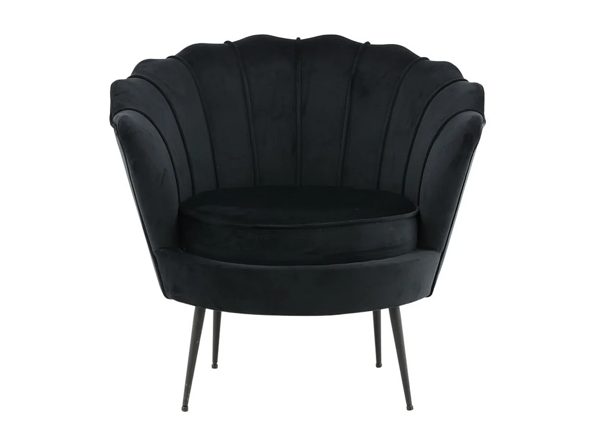 Nice Fauteuil en velours noir.