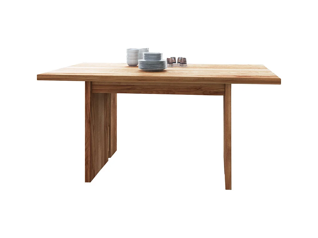 Wangentisch aus Kernbuche massiv ausziehbar