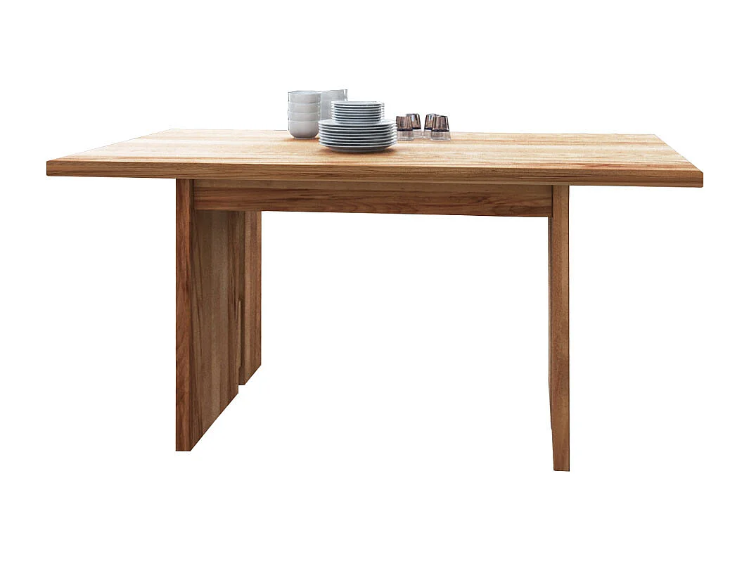 Wangentisch aus Kernbuche massiv ausziehbar
