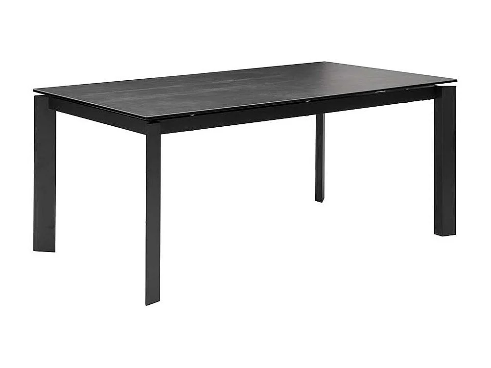 Esstisch mit Keramik Platte in Anthrazit und Grau ausziehbar