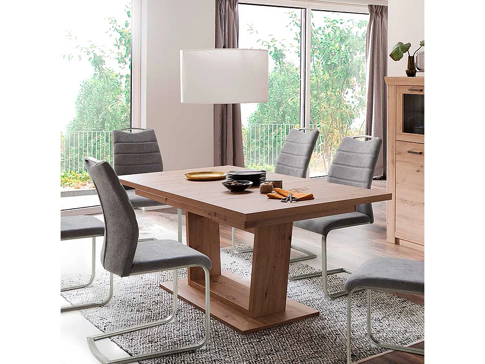 Esszimmertisch ausziehbar Eiche Optik